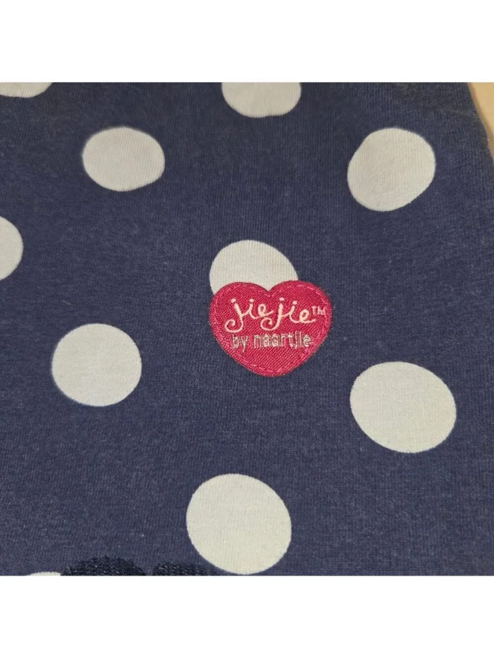 Naartjie Girls 5 Dress Blue Polka a dot Pattern zRuffled Mesh Hem. 4281